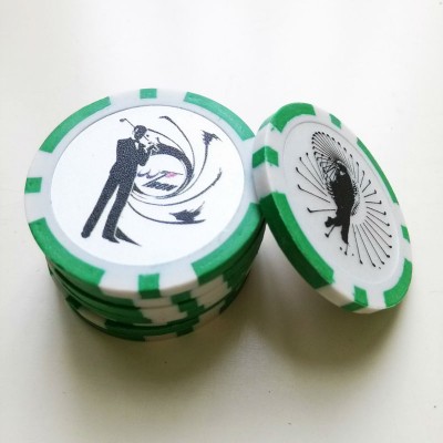 customized poker chips with printing sticker domino chips