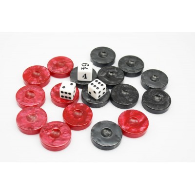 high quality custom backgammon chips with many size for choice