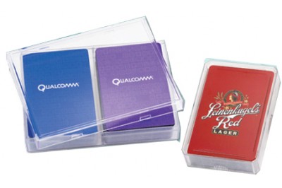 Branded Corporate Playing Cards in Plastic Box Packing