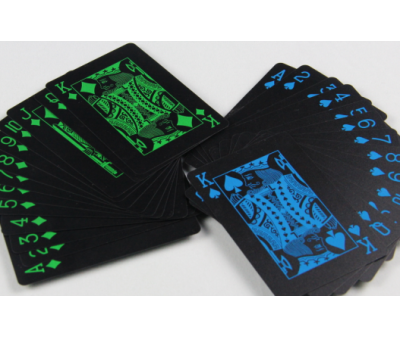 Top quality Paper Glowing Playing Cards for party game with custom printing