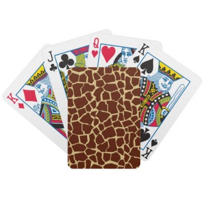 animal print playing cards